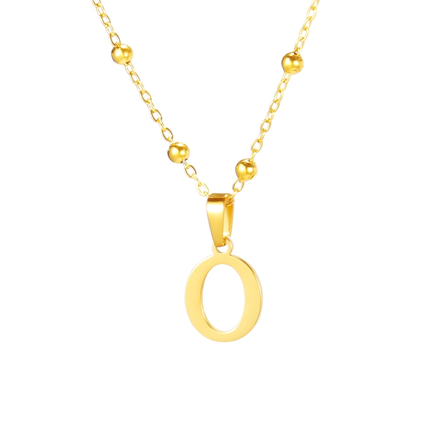 A-Z Initial Necklace for Women Gold Plated Stainless Steel Delicate Letter Pendant Necklace Personalized Name Necklace Jewelry