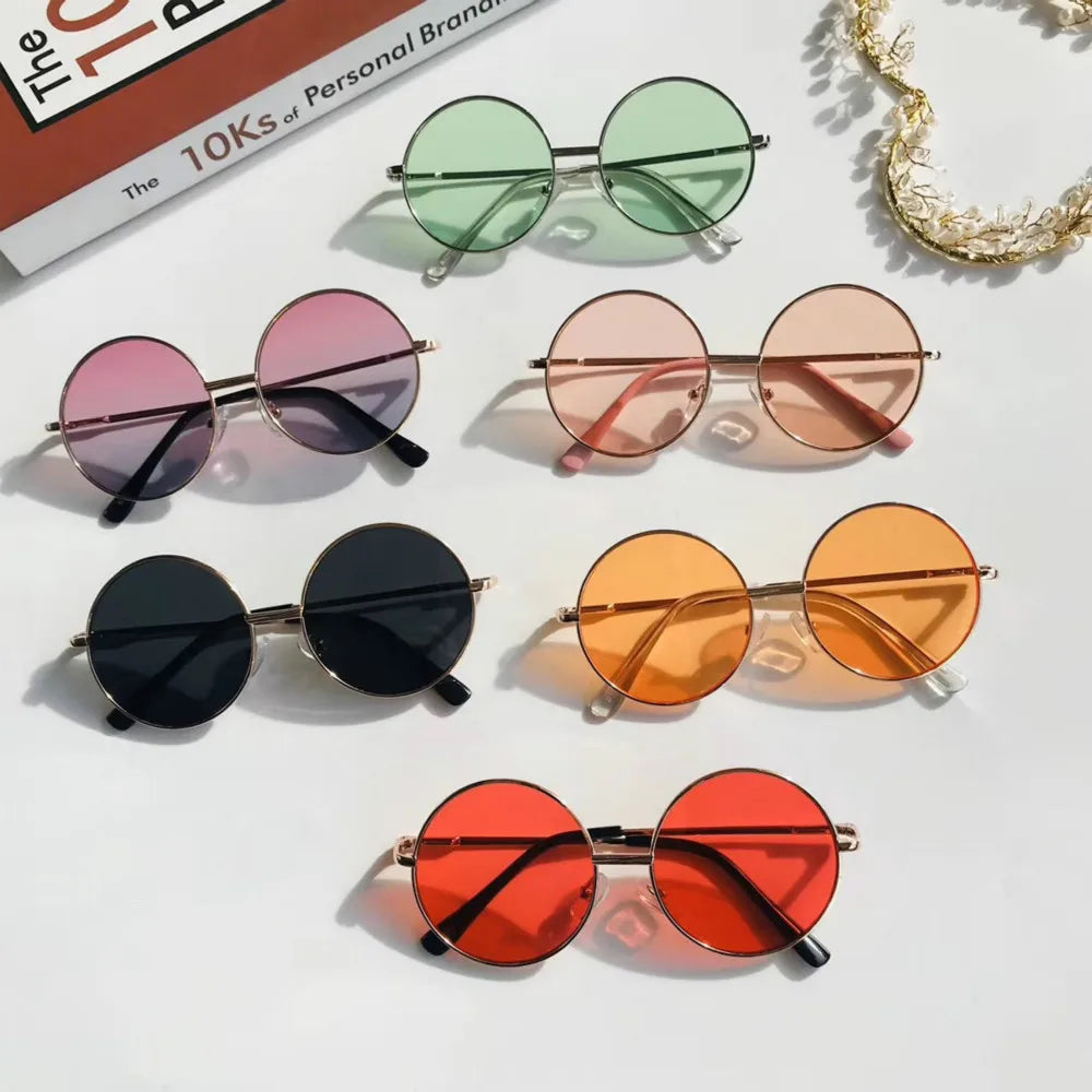 Children Vintage Round Sunglasses, Kids Eye wear
