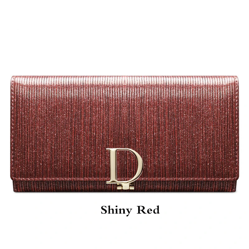 2024 Women's Long Wallet Coin Purse Luxury Genuine Leather Wallets