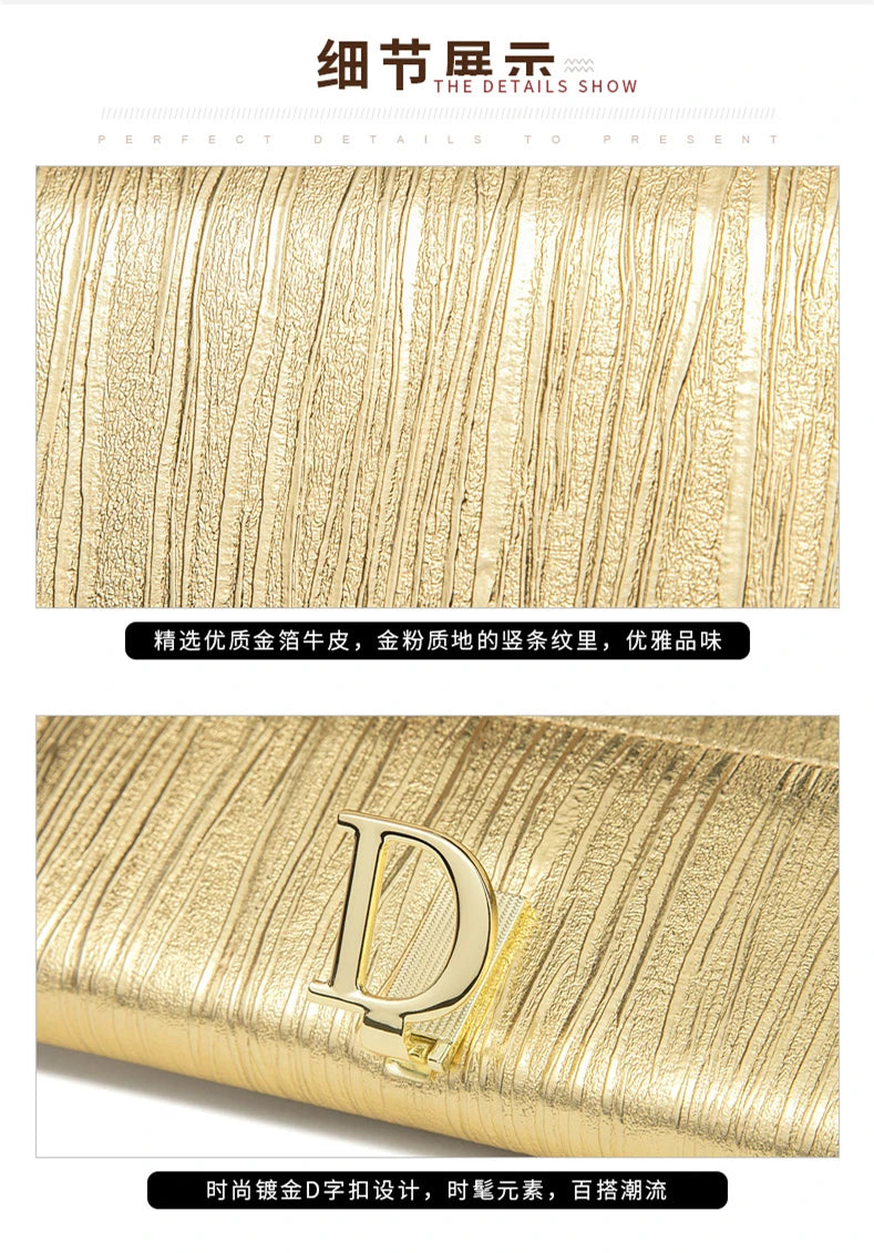 2024 New Design Women Wallets Fashion Long Phone Purse Luxury Genuine Leather Wallet