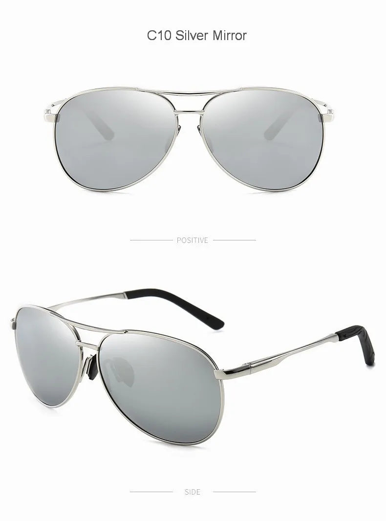 Metal Frame Polarized Sunglasses Men Color Changing Sun Glasses for Men