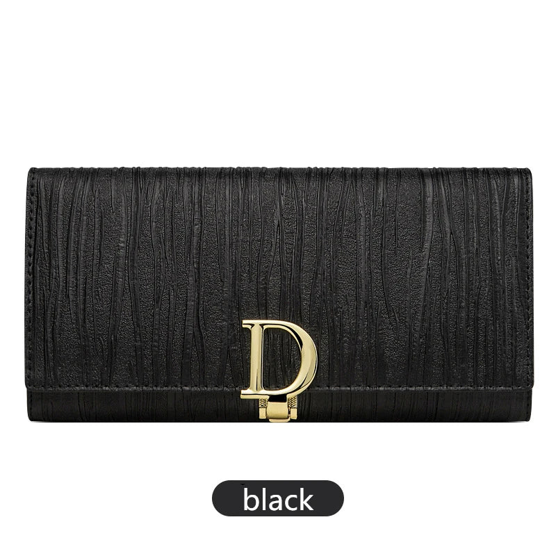 2024 New Design Women Wallets Fashion Long Phone Purse Luxury Genuine Leather Wallet