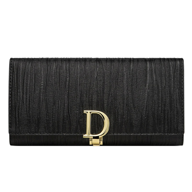 2024 Women's Long Wallet Coin Purse Luxury Genuine Leather Wallets