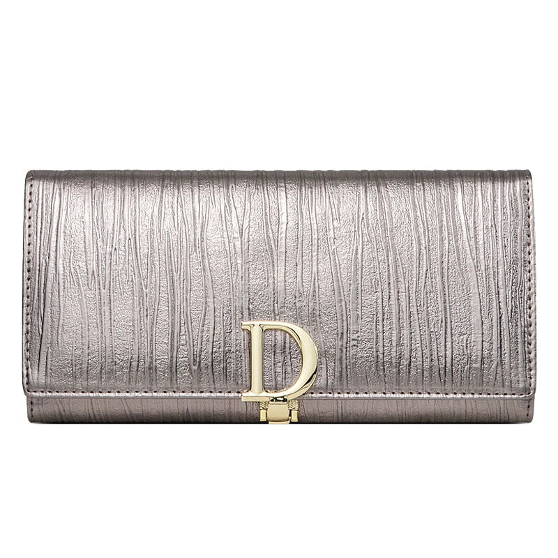 2024 Women's Long Wallet Coin Purse Luxury Genuine Leather Wallets