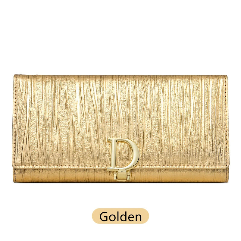 2024 New Design Women Wallets Fashion Long Phone Purse Luxury Genuine Leather Wallet