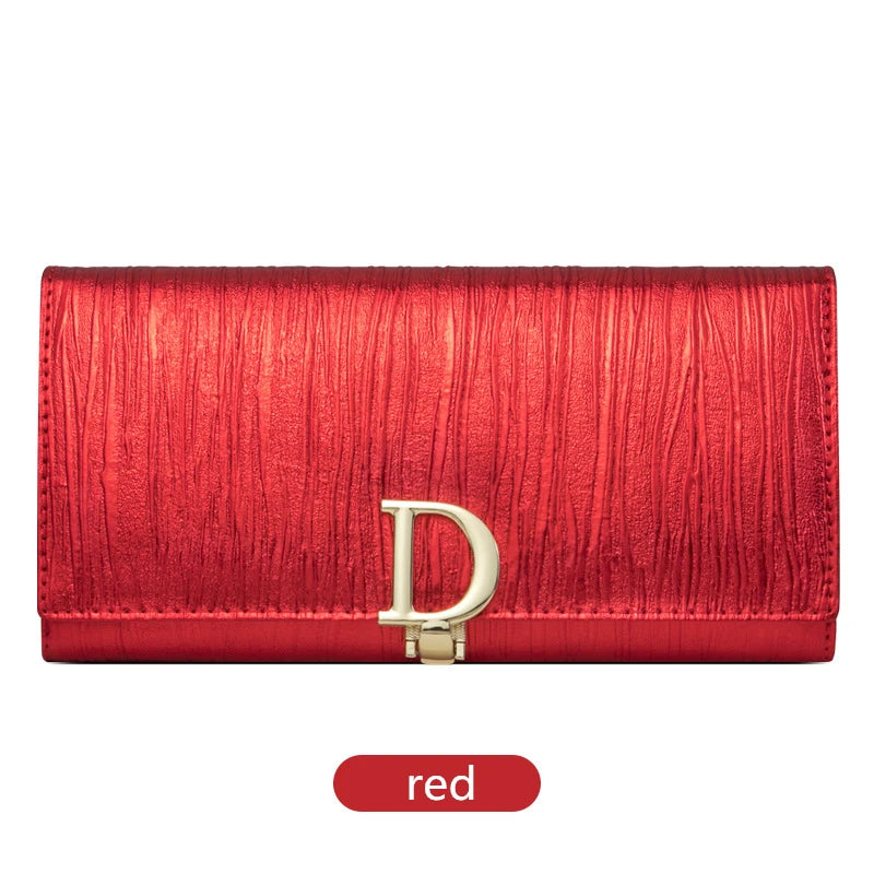 2024 New Design Women Wallets Fashion Long Phone Purse Luxury Genuine Leather Wallet