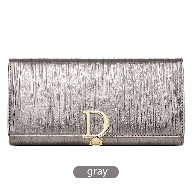 2024 New Design Women Wallets Fashion Long Phone Purse Luxury Genuine Leather Wallet