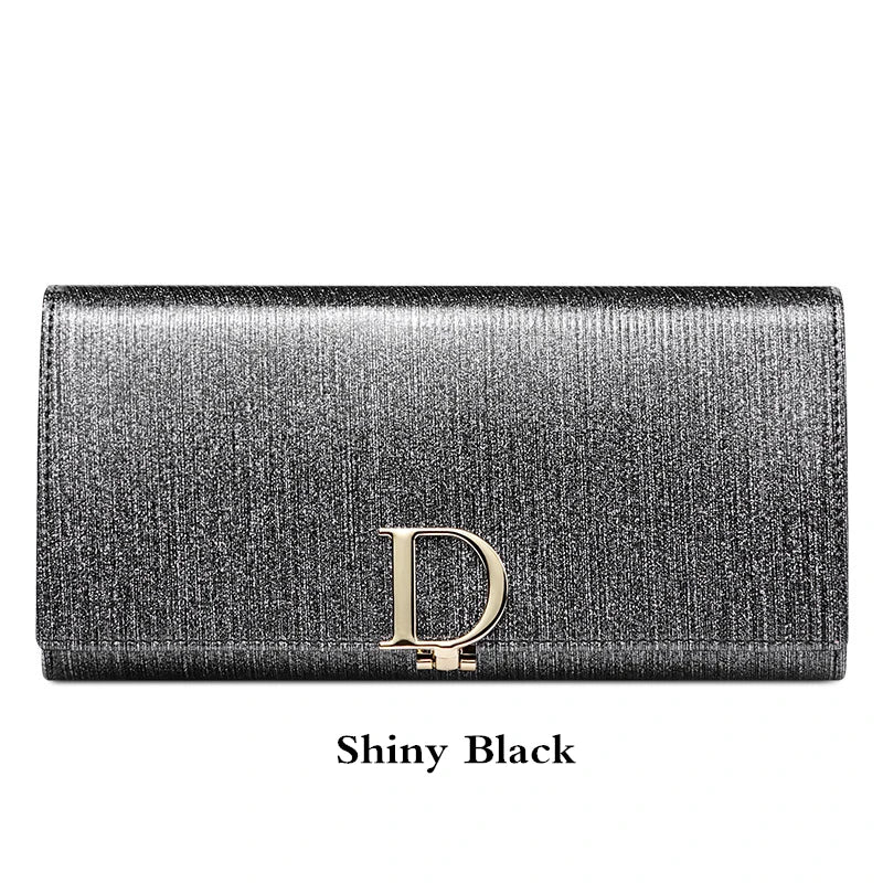 2024 Women's Long Wallet Coin Purse Luxury Genuine Leather Wallets