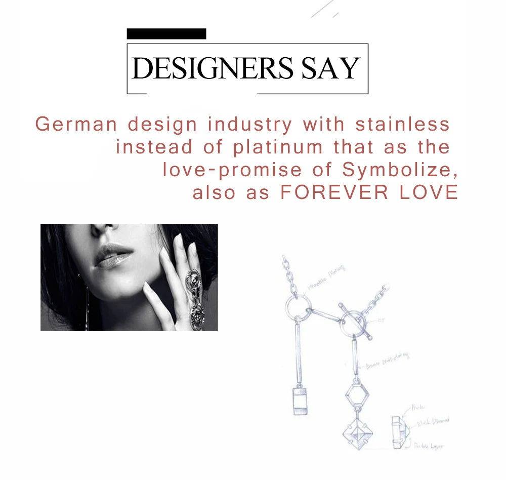 Stainless Steel Wedding Jewelry Sets For Women Necklace Earrings Set Summer Fashion jewelries