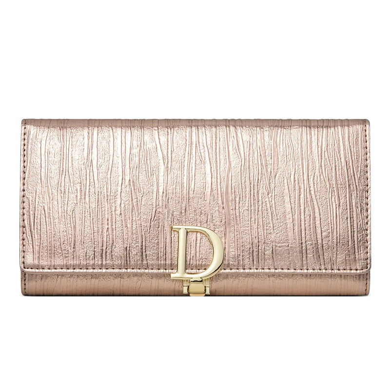 2024 Women's Long Wallet Coin Purse Luxury Genuine Leather Wallets