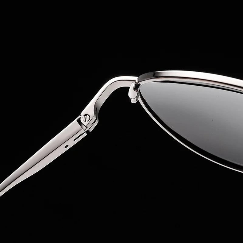 Metal Frame Polarized Sunglasses Men Color Changing Sun Glasses for Men