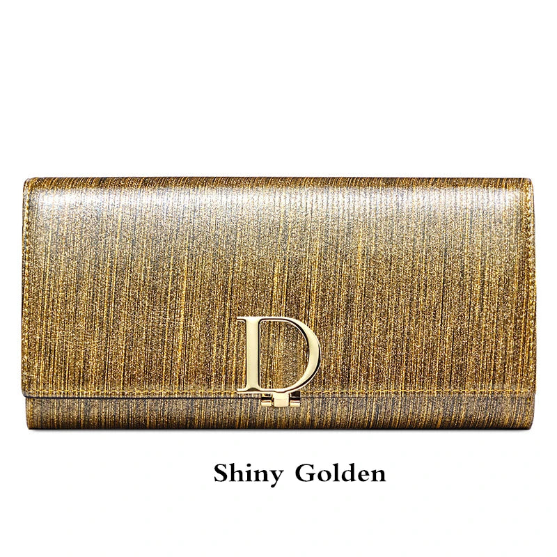 2024 Women's Long Wallet Coin Purse Luxury Genuine Leather Wallets