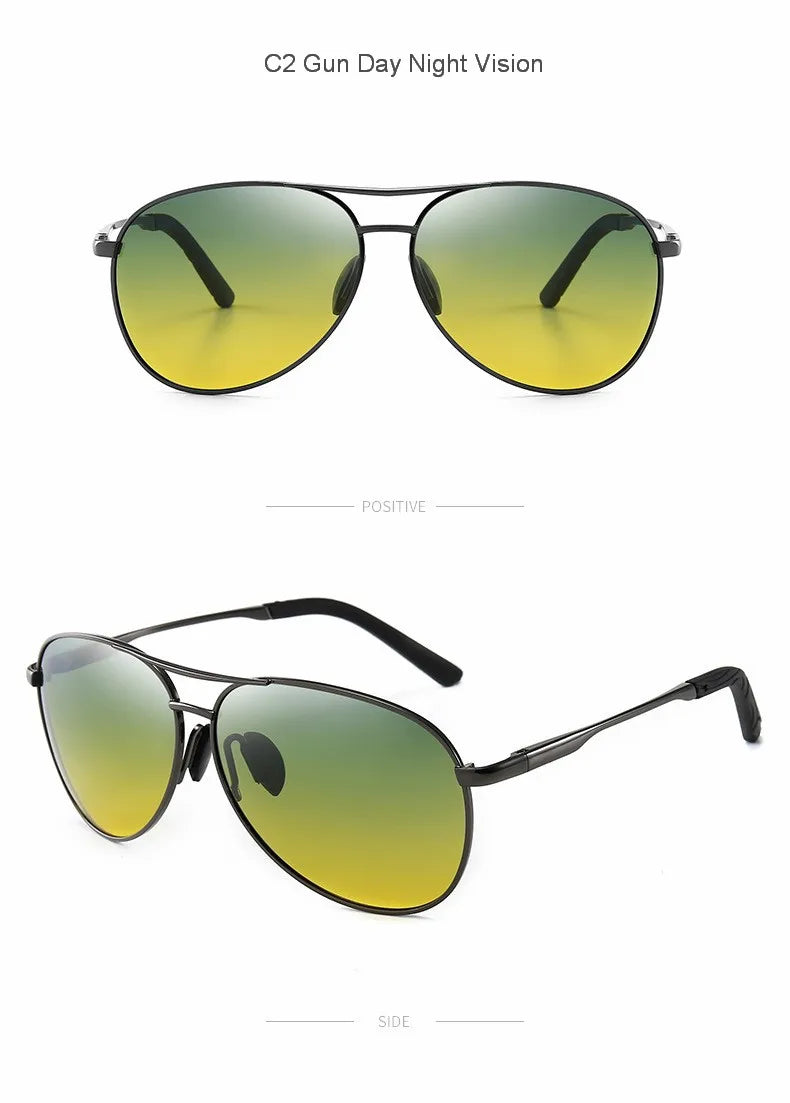 Metal Frame Polarized Sunglasses Men Color Changing Sun Glasses for Men