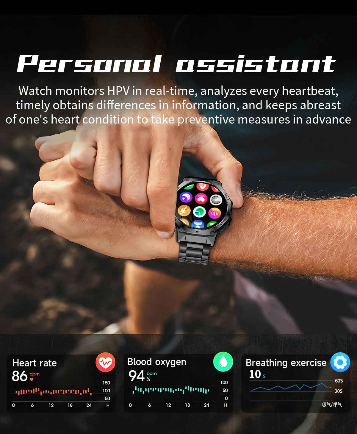 Smart Watch Men 800mAh Ultra Long Battery Life Waterproof Outdoor Sport Watches Bluetooth Call Military Smartwatch 2025