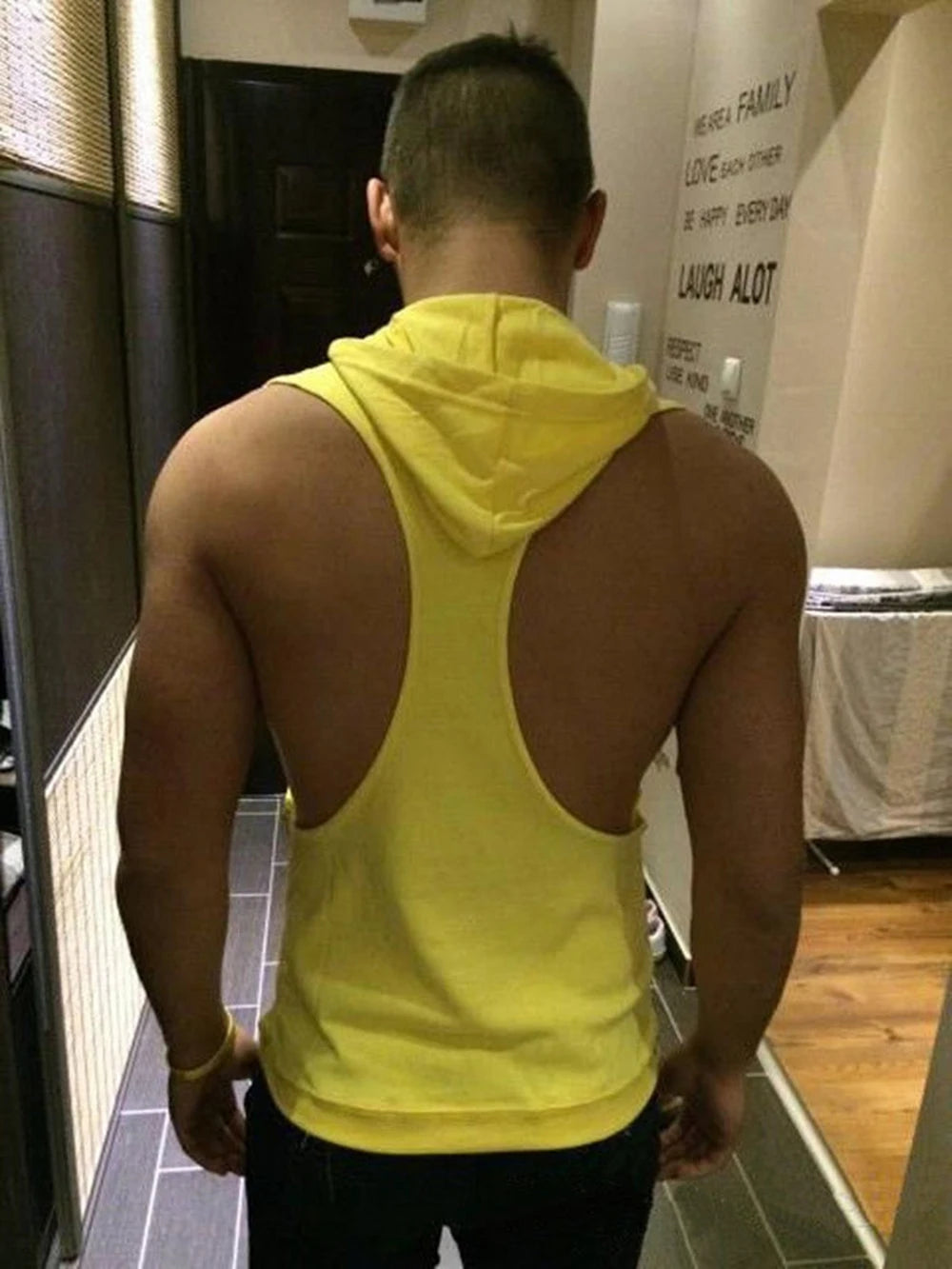 Men's Muscle Vest Sleeveless, Workout Sports Shirt, Bodybuilding Fitness Top Men Gy Clothing
