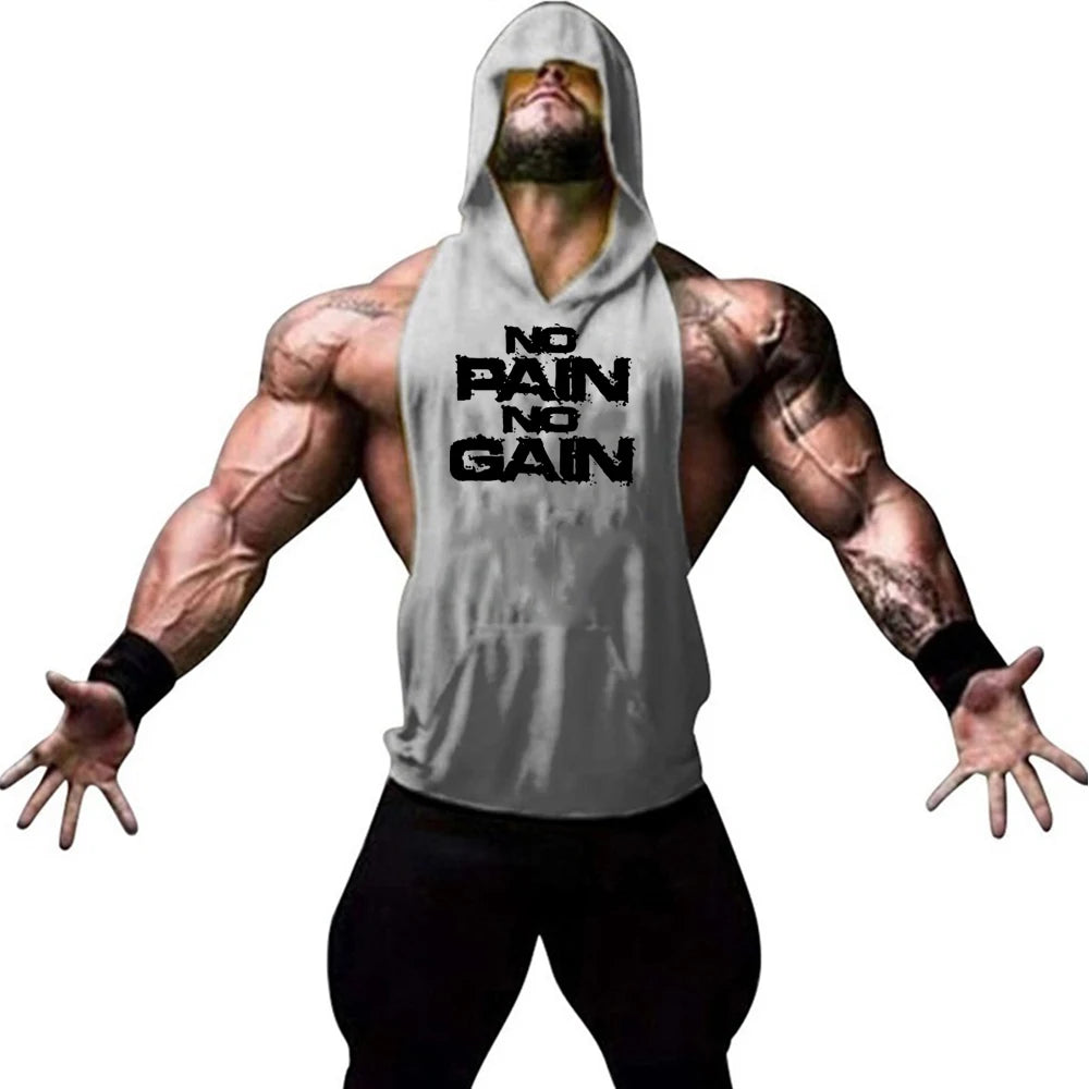 Men's Muscle Vest Sleeveless, Workout Sports Shirt, Bodybuilding Fitness Top Men Gy Clothing