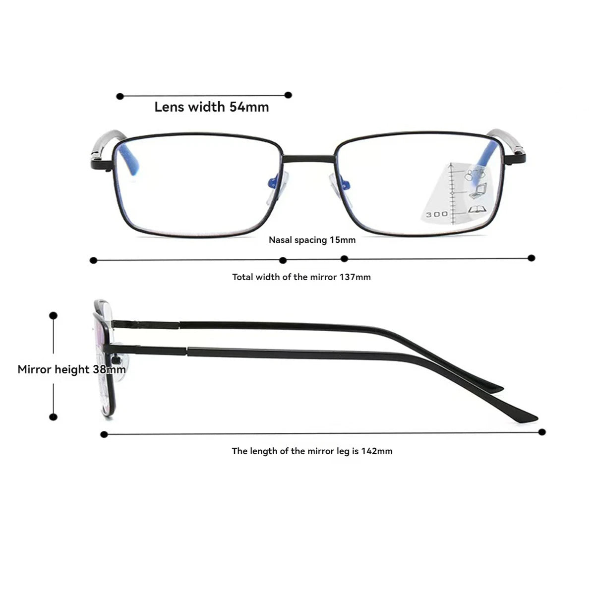 Reading Glasses for Men & Women, Anti Blue Rays Presbyopia Eyeglasses Antifatigue Computer Eyewear with +1.5 +2.0 +2.5 +3.0 +3.5 +4.0