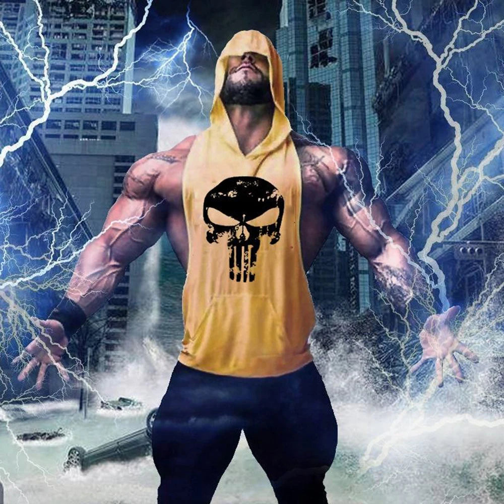 Men's Muscle Vest Sleeveless, Workout Sports Shirt, Bodybuilding Fitness Top Men Gy Clothing