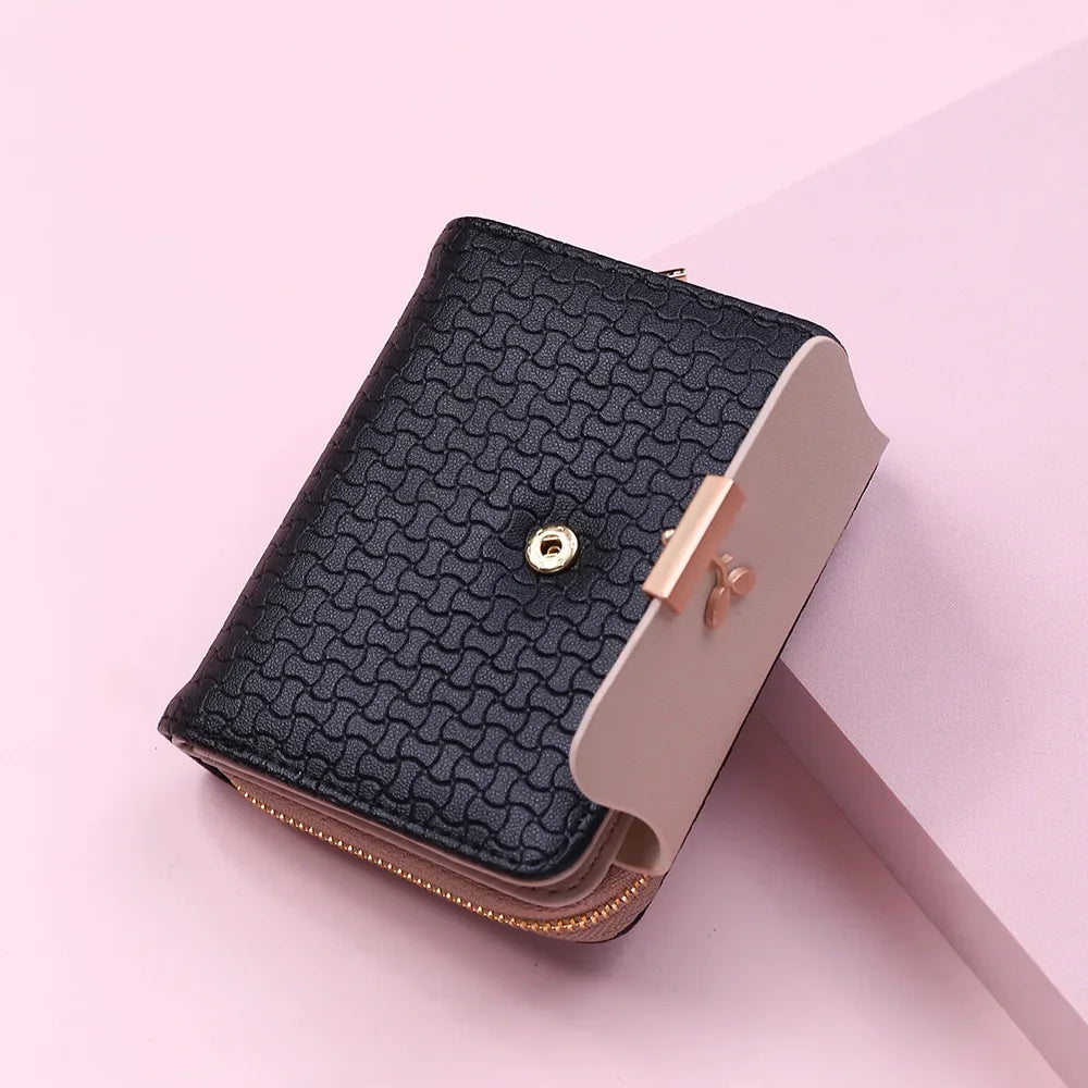 Ladies Wallets Leaf Hasp Clutch Brand Designed Mini Coin Purse
