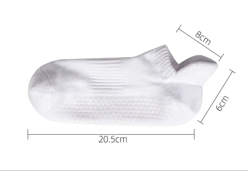 Unisex Sport Non Slip Yoga Socks with Grips Non-slip Fitness Exercise Ankle Socks - 1 pair