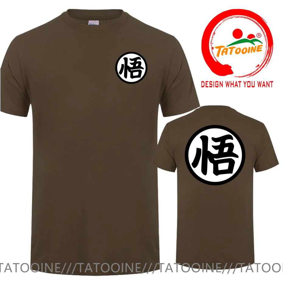 Street Fashion Anime Son Goku Oversized Casual T Shirt for Men