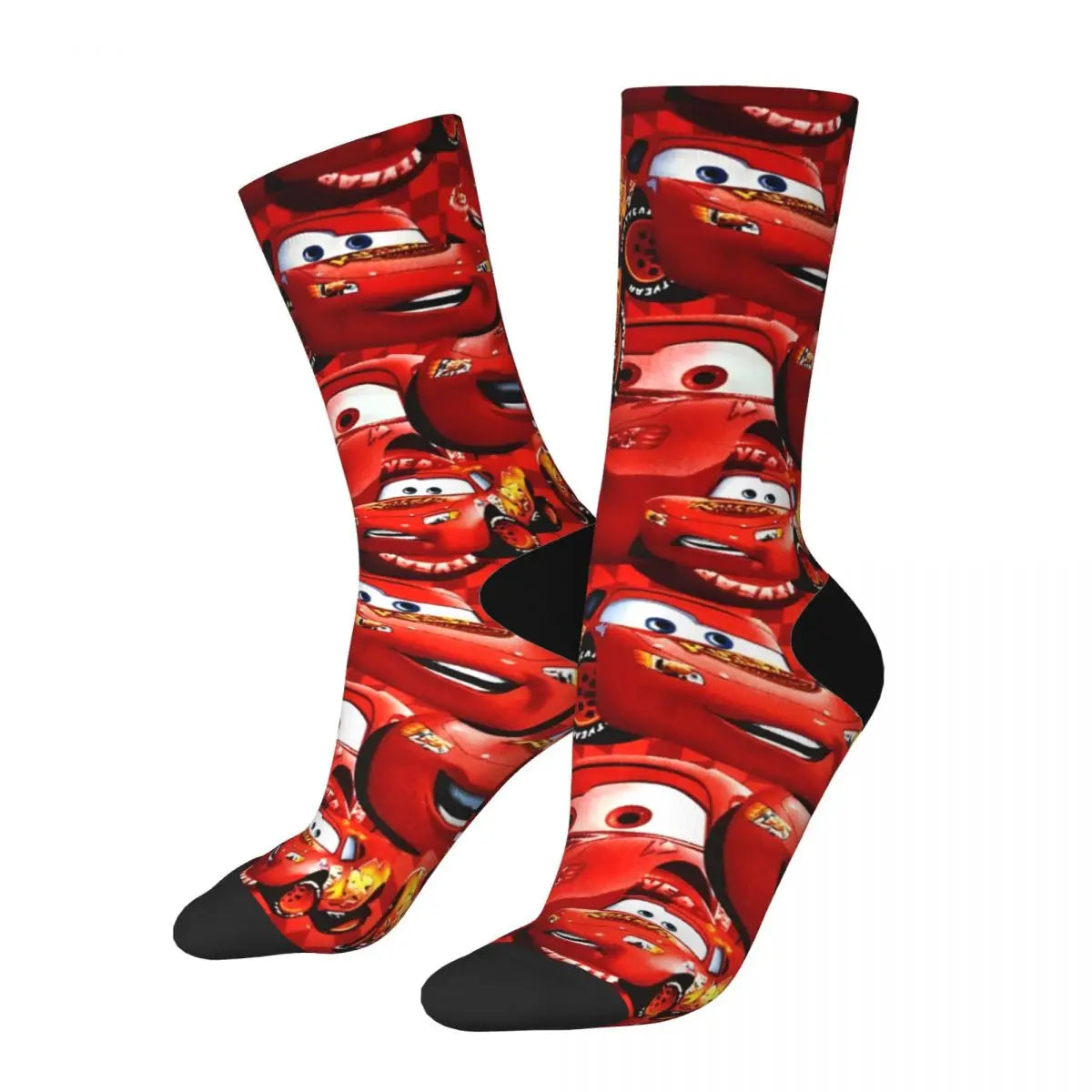 Korean Lightning Mcqueen Anti Bacterial Socks for Men & Women - 1 pair