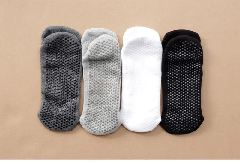 Unisex Sport Non Slip Yoga Socks with Grips Non-slip Fitness Exercise Ankle Socks - 1 pair