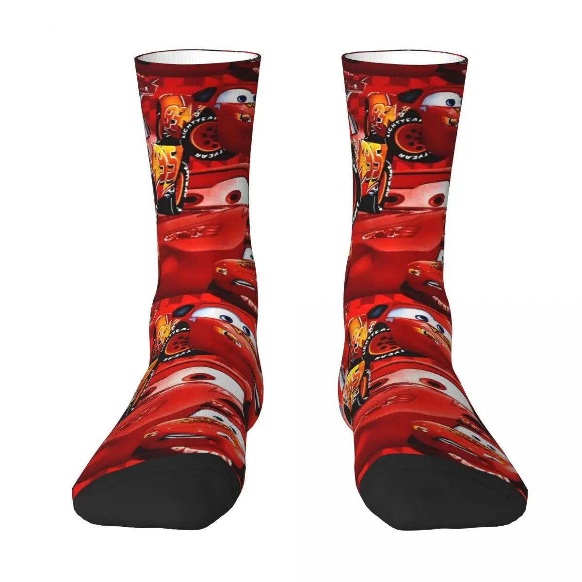 Korean Lightning Mcqueen Anti Bacterial Socks for Men & Women - 1 pair