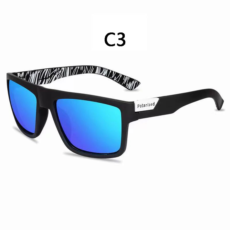 Polarized Sunglasses Fashion Square Frame Vintage Design Sun Glasses for Men