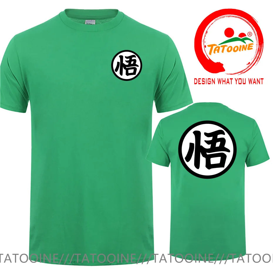 Street Fashion Anime Son Goku Oversized Casual T Shirt for Men