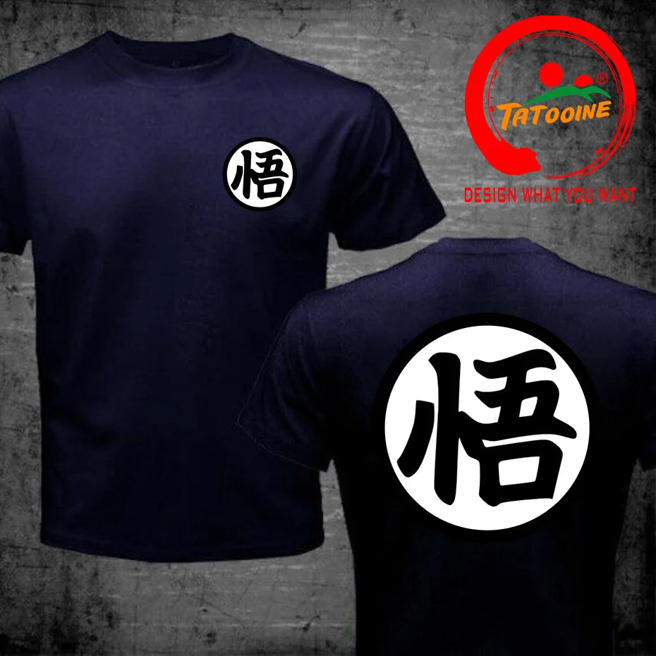 Street Fashion Anime Son Goku Oversized Casual T Shirt for Men
