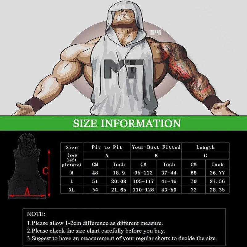 Men's Muscle Vest Sleeveless, Workout Sports Shirt, Bodybuilding Fitness Top Men Gy Clothing