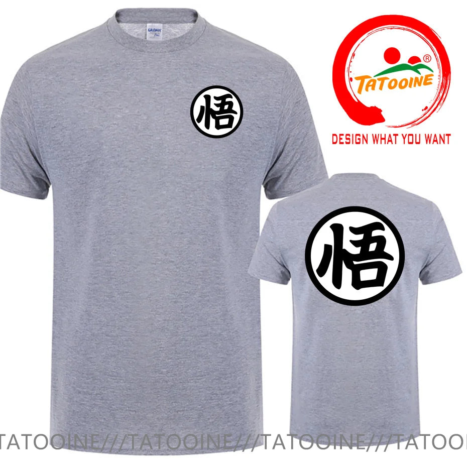 Street Fashion Anime Son Goku Oversized Casual T Shirt for Men