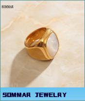 Gold Plated color Maiden necklaces & pendants Thick-chain white shell maxi necklace for women's