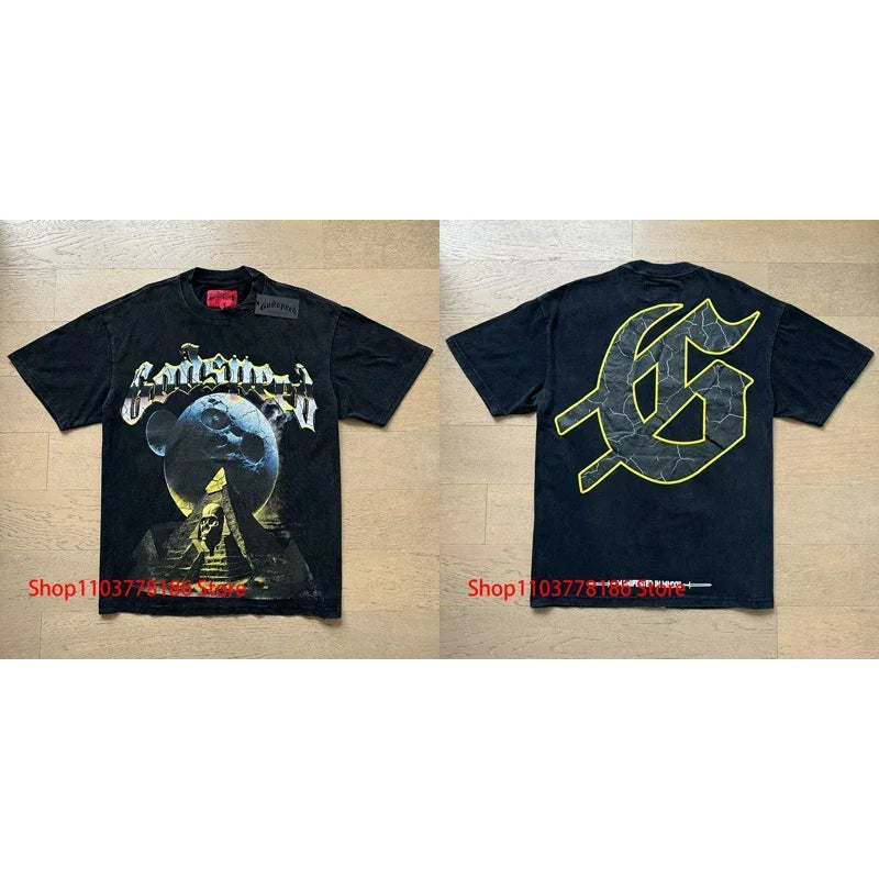 New GOD SPEED T-shirt Pop Fashion Print Streetwear Crewneck