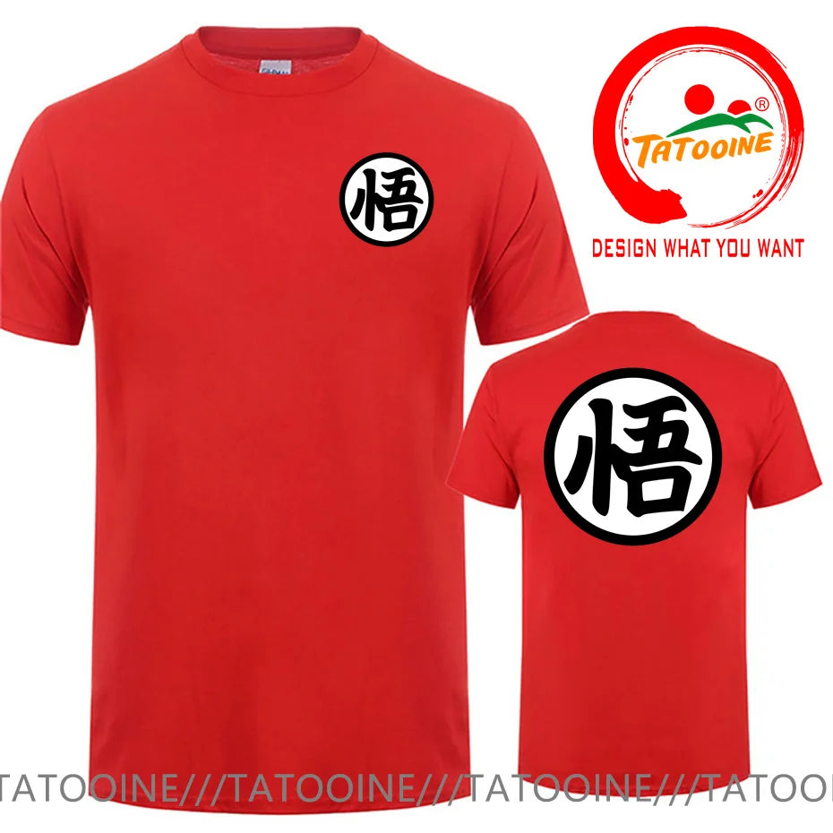 Street Fashion Anime Son Goku Oversized Casual T Shirt for Men