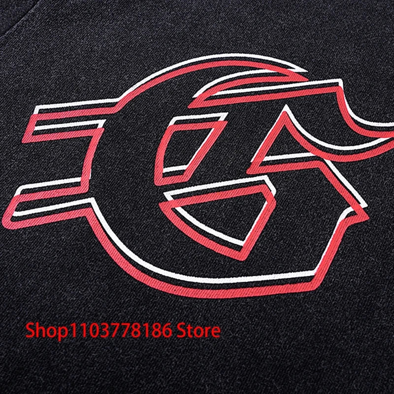 New GOD SPEED T-shirt Pop Fashion Print Streetwear Crewneck