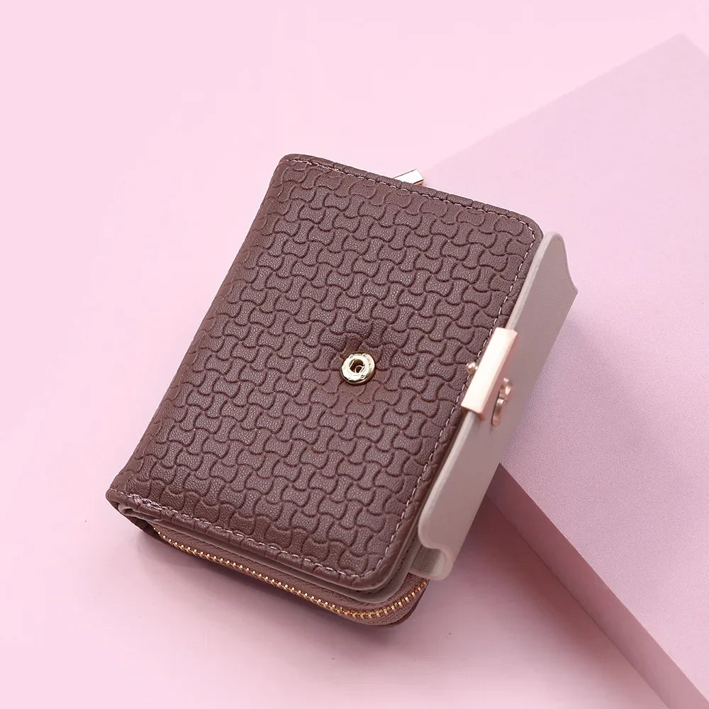 Ladies Wallets Leaf Hasp Clutch Brand Designed Mini Coin Purse