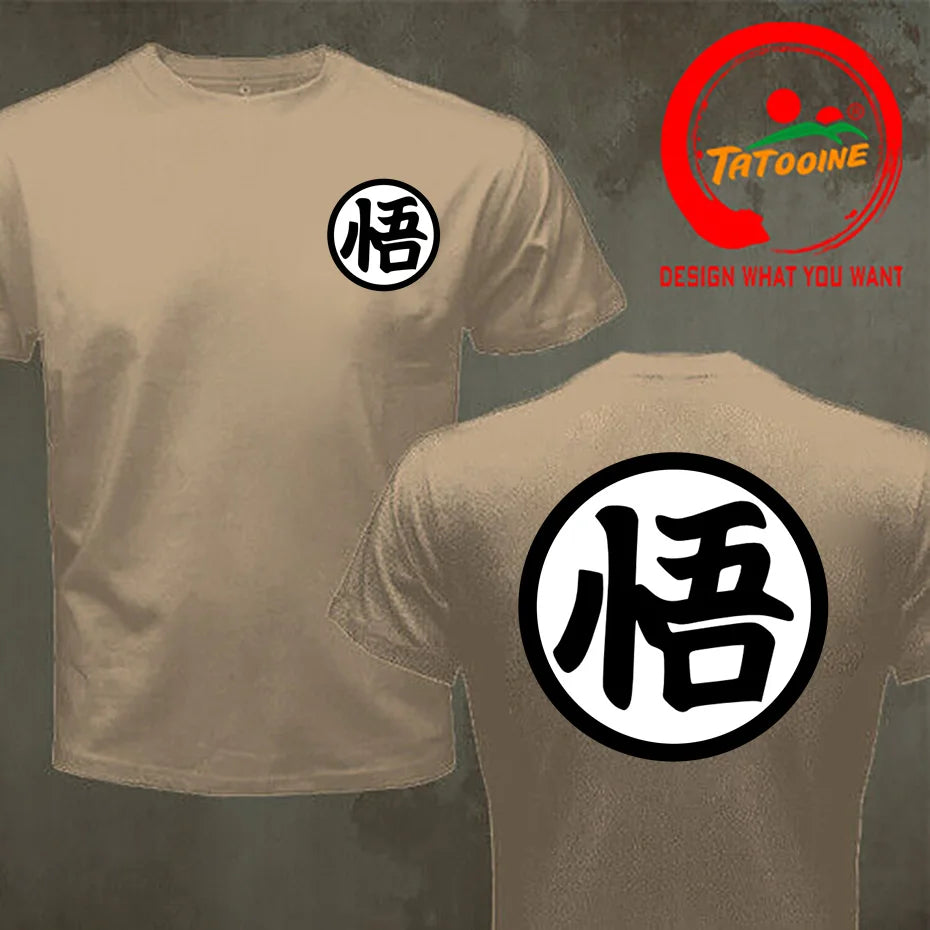 Street Fashion Anime Son Goku Oversized Casual T Shirt for Men
