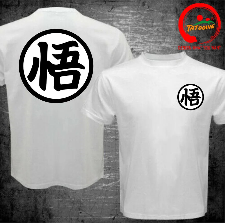 Street Fashion Anime Son Goku Oversized Casual T Shirt for Men
