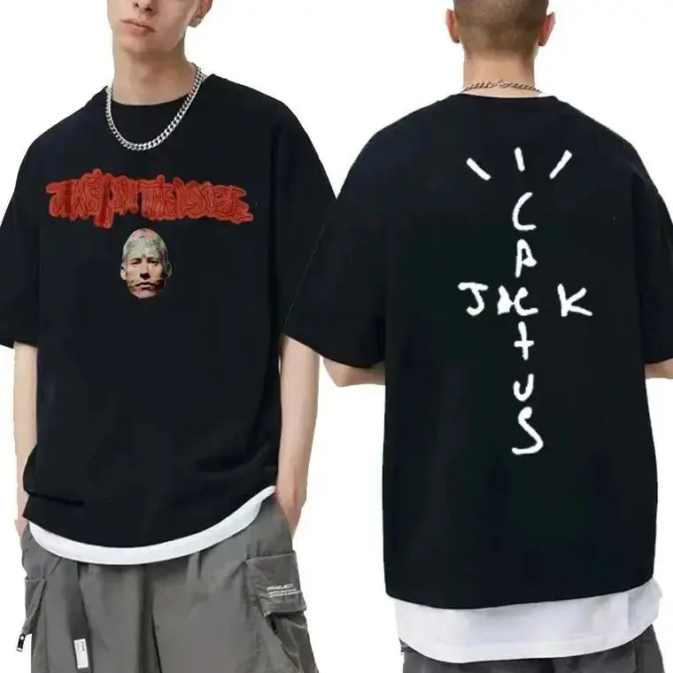 Cactus Jack Tshirt Awesome Streetwear Oversized T Shirts Men Fashion