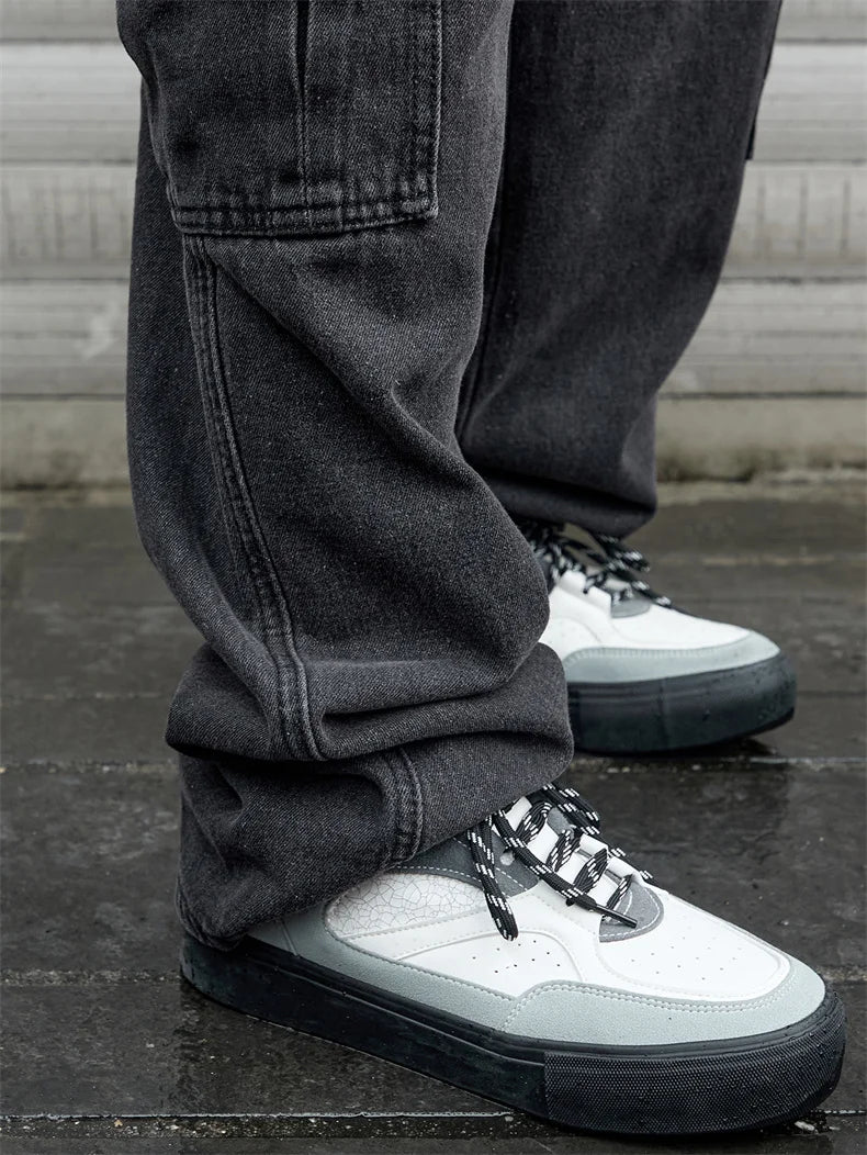 Y2k New Baggy Wide Leg Denim Pants Men's Jeans Streetwear Korean Oversize Cargo Pants