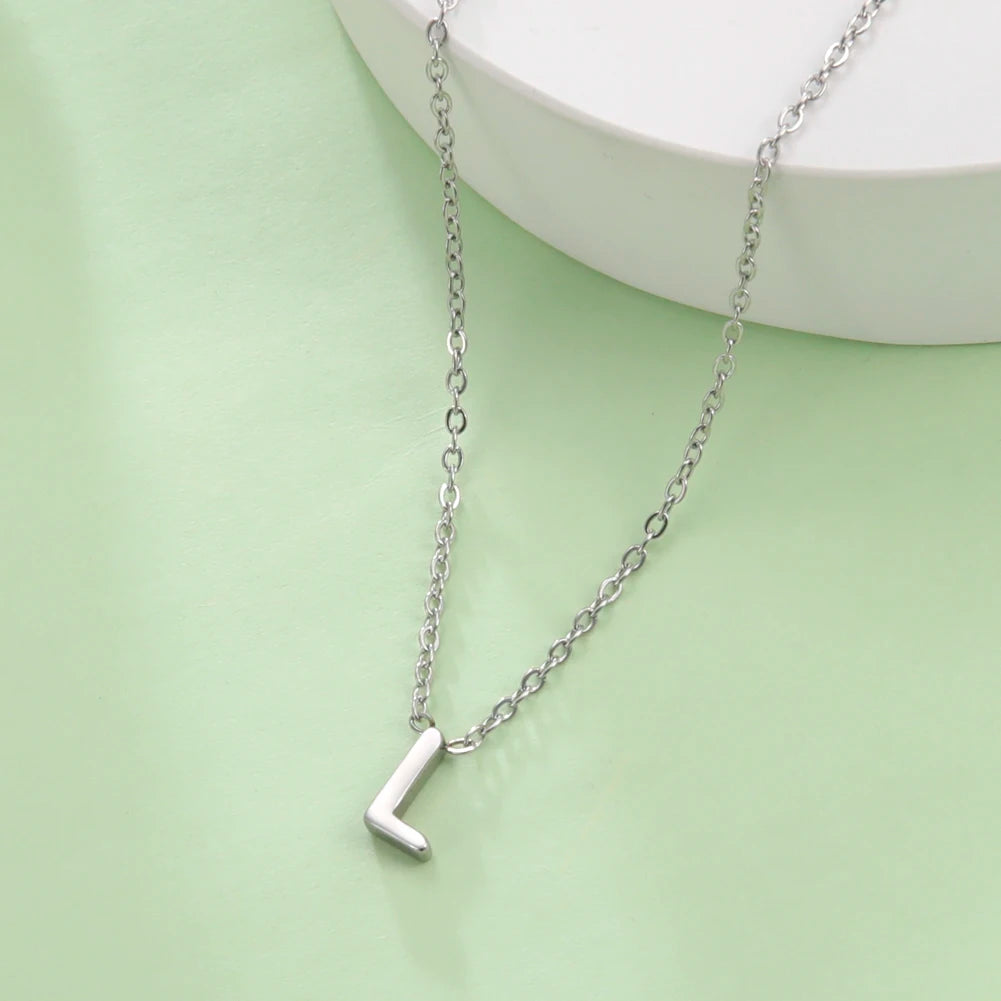 Minimalist Initial A-Z Letter Necklace for Women