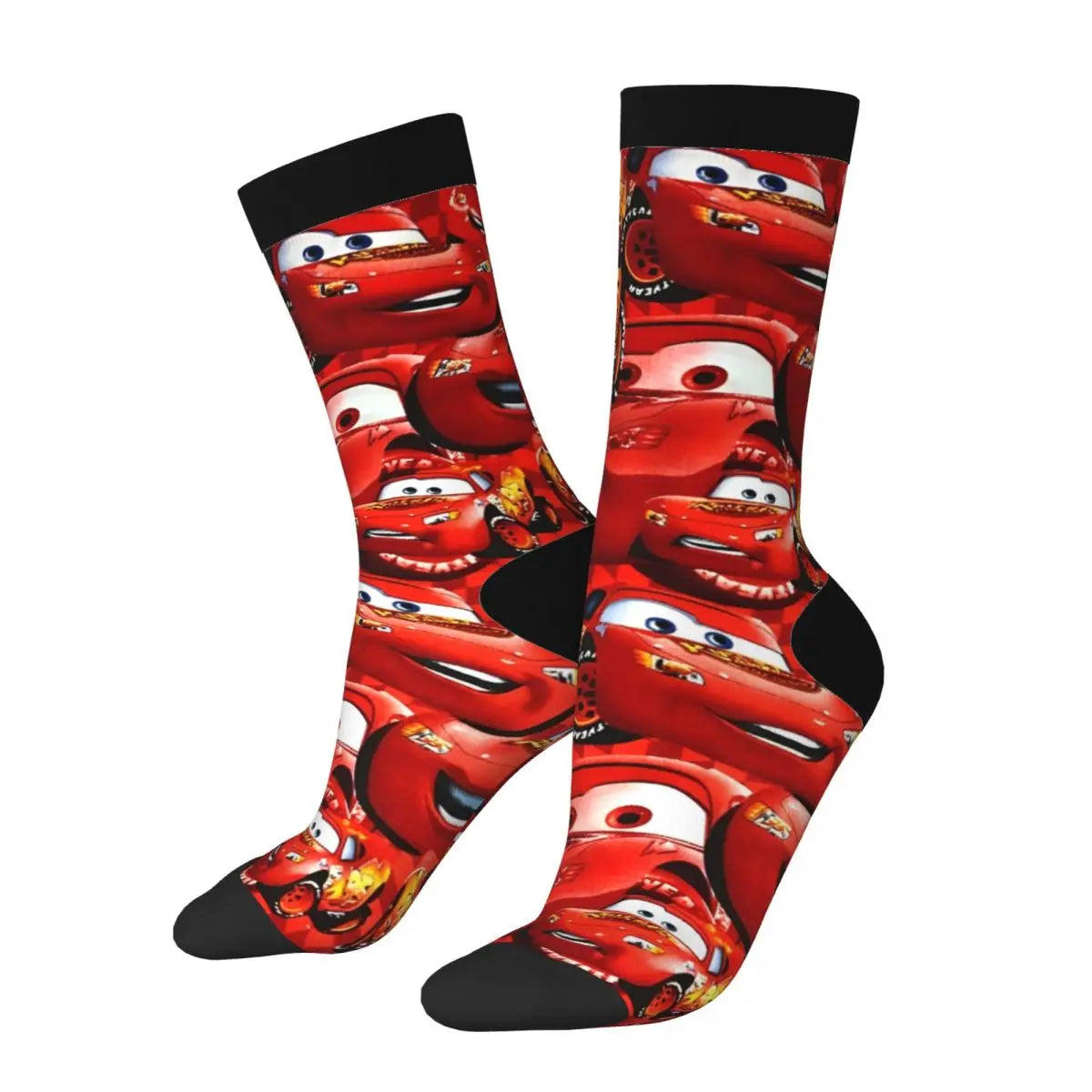 Korean Lightning Mcqueen Anti Bacterial Socks for Men & Women - 1 pair