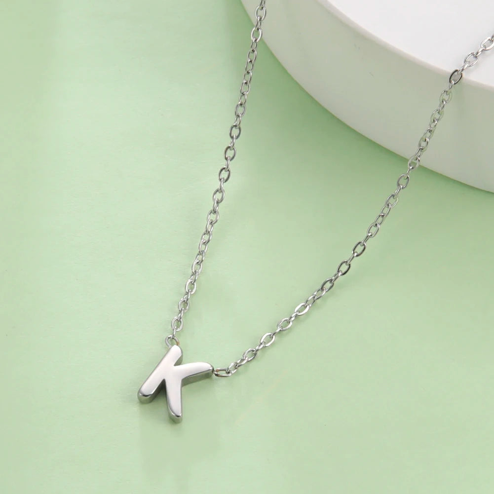 Minimalist Initial A-Z Letter Necklace for Women