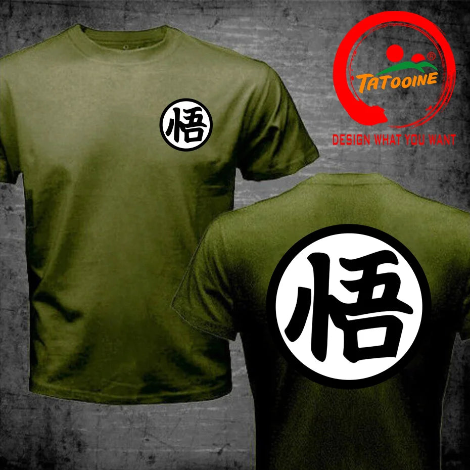 Street Fashion Anime Son Goku Oversized Casual T Shirt for Men