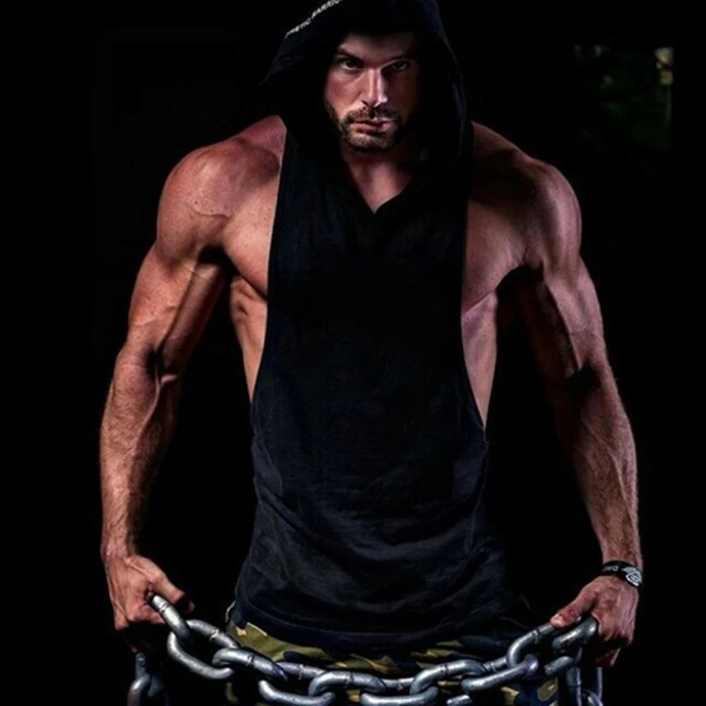 Men's Muscle Vest Sleeveless, Workout Sports Shirt, Bodybuilding Fitness Top Men Gy Clothing