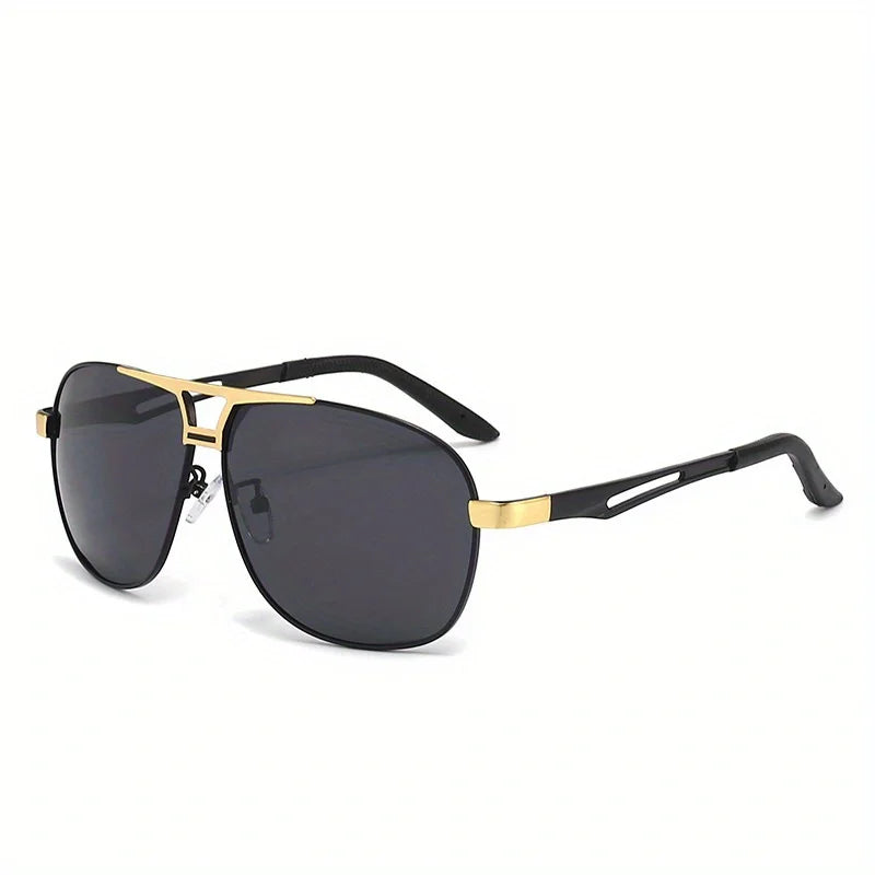 Men's Big Frame Pilot Sun Glasses Design Anti-reflective, UV 400