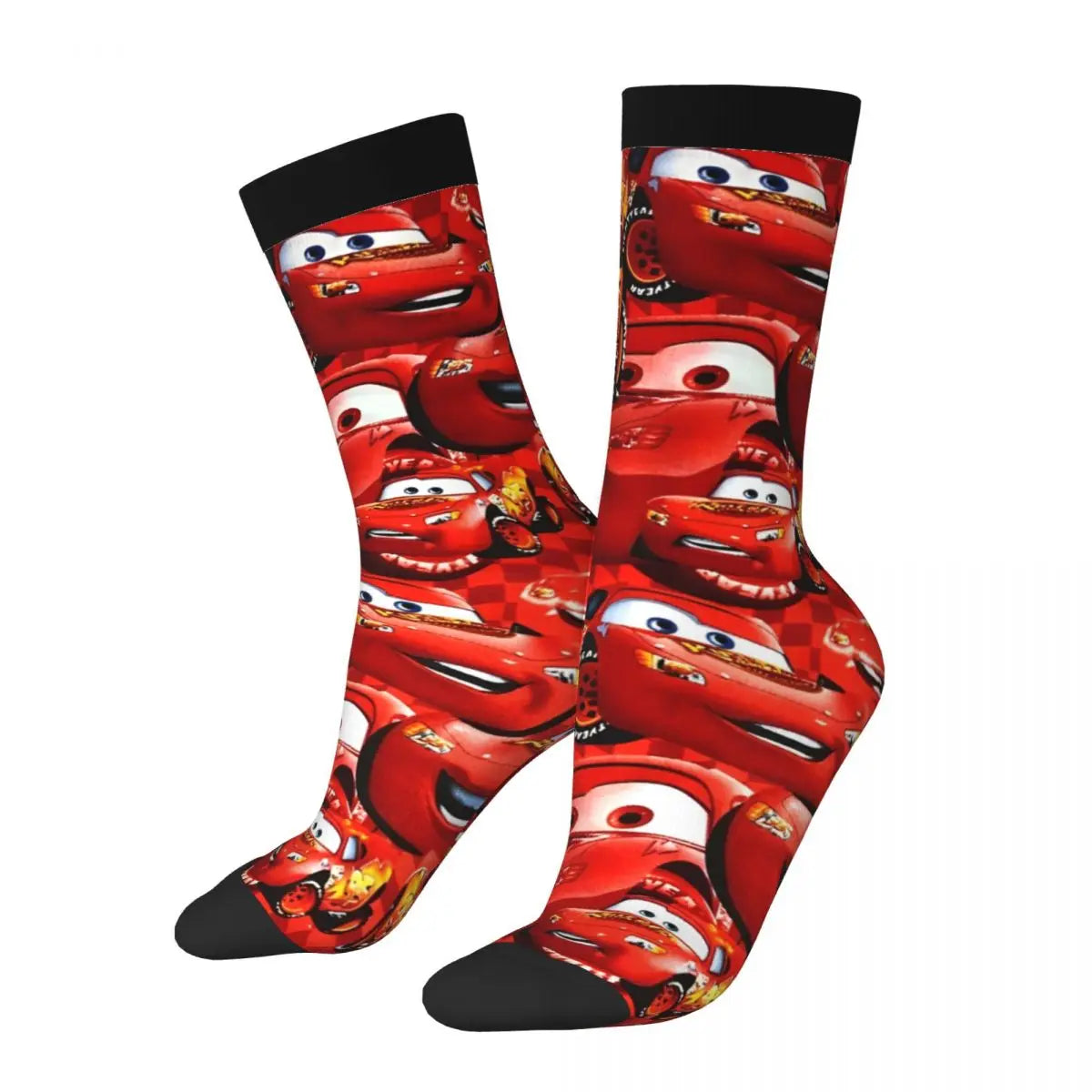 Korean Lightning Mcqueen Anti Bacterial Socks for Men & Women - 1 pair