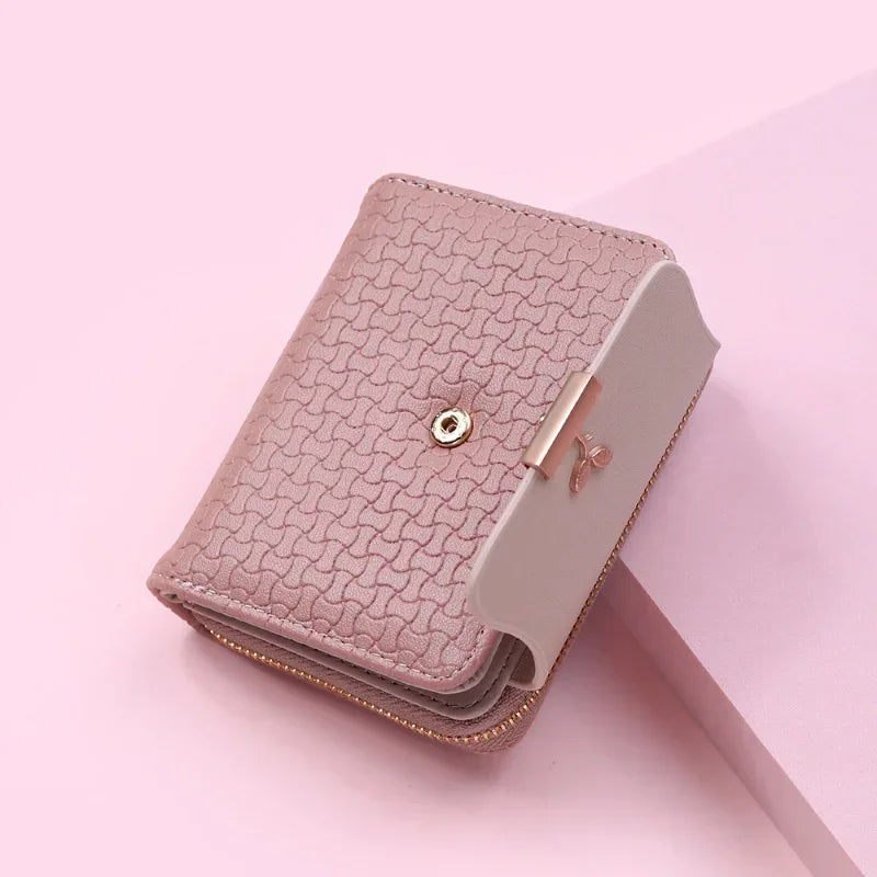 Ladies Wallets Leaf Hasp Clutch Brand Designed Mini Coin Purse